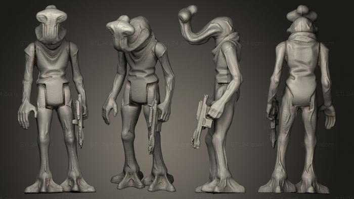 Figurines heroes, monsters and demons (Hammerhead, STKM_0218) 3D models for cnc